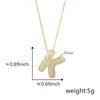 Colgante de letra inglesa 26 con incrustaciones de circonita de cobre transfronterizo, letra gruesa de moda popular, accesorios DIY al por mayor