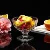 Tazón de helado rosa amarillo azul europeo tazón de postre tazón de batido vaso doméstico taza de ensalada de frutas venta al por mayor de fábrica