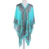 Lenço de Verão Retro Estilo K Flor de Caju Versátil para Praia Botão Lenço de Seda Feminino Chiffon Proteção Solar para Ciclismo Xale Atacado
