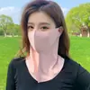 Mascarilla de Hielo de Seda Nueva de Verano con Protección Solar para Mujer, Anti-UV, Alta Calidad, Mascarilla 3D con Sensación de Hielo, Delgada, Transpirable, Sin Marcas