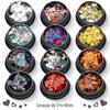 12 Conjunto de Cores Laser Pêssego Coração Amor Nail Art Lantejoulas Ultra-Thin Gradiente Flash Ouro Cebola Em Pó Jóias Do Prego Atacado