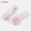 O novo presilha lateral de mola da Wjia é simples, doce e versátil. É um acessório de cabelo feminino com um toque de luxo, perfeito para prender a franja e fios soltos.