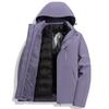 Jaqueta Luotuo Estilo Igual Azul Luar, Jaqueta de Penas, Jaqueta Feminina, Jaqueta de Montanhismo à Prova de Vento e Impermeável para Outono e Inverno para Pessoas Baixas