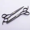 Venta al por mayor de fábrica tijeras para el cabello tijeras para el cabello con revestimiento de titanio de acero inoxidable tijeras para el cabello negras de 6 pulgadas tijeras para el cabello