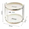 Bandeja de té de lujo ligero transfronteriza para el hogar sala de estar mesa de café bandeja rectangular taza de té taza taza de agua bandeja de almacenamiento bandeja de frutas
