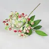 Bayas Simuladas al por Mayor Bayas Pequeñas de 2 Puntas Adornos de Año Nuevo Fruta de la Fortuna de Espuma Fruta de Arándano Bayas Simuladas