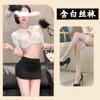 Conjunto de Lingerie Sexy de Secretária, Uniforme Tudo-em-Um, Traje Sedutor e Apaixonado, Roupa Divertida, Não Precisa Tirar, Qqny Mulheres