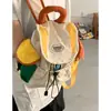 Bolso Escolar de Contraste de Color, Moderno y Lindo, para Estudiantes, Mujeres, Nuevo Mochila 2025, Bolso de Lona Casual de Gran Capacidad, Bolso de Viaje