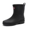 Botas de Lluvia para Mujer, Zapatos de Agua Cortos y de Longitud Media Modernos, Adecuados para Todas las Estaciones, Zapatos de Trabajo, Zapatos de Goma Impermeables y Antideslizantes para Lavar el Coche, Zapatos de Lluvia Impermeables