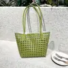 Bolsa de nicho 2026, bolsa de ombro, bolsa de axila, bolsa tote para mãe e filho, bolsa cesta trançada de couro macio estilo coreano, bolsa tipo balde