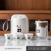 Conjunto de Chá Portátil para Viagem Panda Express Pequeno Conjunto Bule de Chá de Vidro Separação de Chá Especial para Acampamento ao Ar Livre