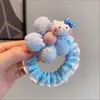 Elástico de Cabelo com Laço de Renda Xadrez de Gatinho Colorido para Corpo Inteiro, Estilo Menina Doce e Fofo para Rabo de Cavalo Acessório de Cabelo Venda por Atacado