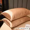 Fronha de seda artificial estilo luxo leve para comércio exterior transfronteiriço, fronha de seda gelada, fronha única, produtos de cama, envio direto de uma peça