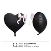 Balão de Filme de Alumínio com Laço de Amor de 22 polegadas para o Novo Dia dos Namorados Chinês Transfronteiriço, Balão Decorativo para Cena de Celebração de Casamento