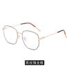 Armazón de Metal Retro Anti-Luz Azul para Gafas 2932 Se Puede Equipar con Armazón para Gafas de Miopía Espejo Plano Armazón Poligonal