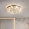 Luminária de Teto para Sala de Estar de Cristal de Luxo Leve Moderna Simples e Atmosférica 2025 Novo Pacote de Iluminação para Quarto Principal Combinação
