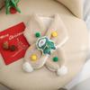 Natal à prova de frio confortável quente pescoço proteção cachecol inverno personalizado boneco de neve casual all-match personalizado bola cachecol cachecol cachecol