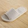 Pantufas abertas de linho Four Seasons para casais, casa interna, Star Hotel, piso interno de EVA especial para homens e mulheres