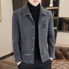 Chaqueta de Lana para Hombre 2026 con Relleno de Algodón, Engrosada, Nueva Tendencia Casual Corta para Otoño e Invierno