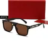 Nuevas Gafas de Sol de Gama Alta Sencillas para Tomar Fotos Protección Solar Montura Ovalada Marrón Moda Tendencia Estilo Urbano para Mujer 8975