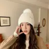 Chapéu de Lã Casual Espesso Novo Estilo Coreano Outono e Inverno Feminino Quente Com Plus Veludo Chapéu Fashion Versátil Proteção para Orelhas Chapéu de Tricô