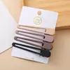 Dopamina estilo coreano simples sem costura clipe lateral marrom leite grampo de cabelo feminino franja lateral clipe de cabelo acessório de cabeça grampo de cabelo para cabelo quebrado