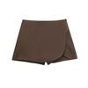 Ropa nueva de verano para mujer europea y americana transfronteriza 2024, color sólido, adelgazante, slim, short, cintura alta, culottes 8YS7112