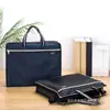 Bailixing bolsa portátil para documentos bolsa de reunião para alívio da pobreza bolsa de informações à prova d'água de camada dupla bolsa para tutorial logotipo imprimível