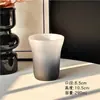 Nueva Taza de Té de Vidrio con Textura Mate Estilo Chino Taza de Vidrio Diseño de Boca de Trompeta Estilo Chino Taza Clásica Taza de Vino Taza de Café Taza para Bebidas