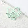 Llavero de Moño Pintado de Colores Broche de Resorte Clip para Perro Accesorios DIY Colgante Cadena para Teléfono Clip para Bolsa Regalo de Graduación
