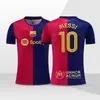 Roupa de Futebol Jaqueta Única Messi Nº 10 Miami Infantil Ronaldo Nº 7 Real Madrid Argentina Camisa de Manga Curta Personalização