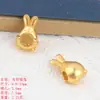 Acessórios de joias DIY estilo chinês pingente de coelho da sorte versátil material para pulseira e adorno de cabeça coelho Totoro furo horizontal acessórios de joias