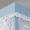 Suministro exclusivo transfronterizo de cortinas de cama para estudiantes de jacquard, mosquiteros blackout fuertes, cortinas de privacidad para literas de dormitorio estudiantil, disponibles para venta al por mayor