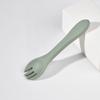 Colher Garfo para Bebê Transfronteiriço Colher de Silicone Macia para Bebê Aprendendo a Comer Talheres Infantis Colher para Suplemento Alimentar Colher de Cabeça Macia
