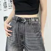 Cinturón Tallado Retro Americano Cinturón de Mujer Nuevo Accesorio Versátil para Jeans Accesorio Oscuro de Nicho de Gama Alta Moderno