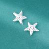 Plata s925 estilo coreano moda martillado cinco puntas estrella cuentas estrella accesorios para manualidades cordón trenzado cuerda accesorios de plata material