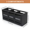 Caja de Almacenamiento de Vajilla de Madera Transfronteriza Mesa de Cocina Porta Cuchara, Cuchillo y Tenedor de Madera Caja de Almacenamiento de Vajilla de Madera Maciza Personalización