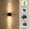 Lámpara de pared recargable de acrílico, lámpara de noche de hotel, lámpara de dormitorio, lámpara de pasillo, lámpara con frente de espejo de cristal, lámpara de pared LED sin cables