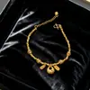 Color Dorado Estrellas Doradas Trituradas Luna Flores Corazón Calabaza Arena Pulsera Dorada Moda para Mujer Lujo Accesible Diseño de Nicho