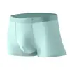 Gato*Cueca Boxer Masculina de Seda Gelada Sem Costura Respirável Antibacteriana no Virilha Cueca Masculina Verão Roupa Íntima de Quatro Cantos*Pessoa