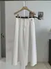 Falda Midi para Mujer KEKEZOON, Nueva Falda Larga Estilo Coreano de Otoño con Cinturón, Falda de Línea A que Cubre la Cadera 8636
