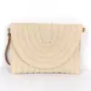 Bolsa Transversal de Palha Fashion e Versátil para o Verão, Bolsa Envelope de Mão com Aparência Sofisticada, Bolsa de Ombro, Bolsa de Mão Casual para Mulheres