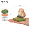Presente Criativo Pastoral Coruja Coelho Fofo Decoração de Mesa para Casa Pequenos Enfeites Animal de Resina Suporte para Celular