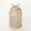 Personalizado Retro Straw Home Decorações Vaso Tampa Palha Tecido Artesanato Vários Estilos Baby Bottle Tampa de Malha Protetora