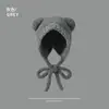 Gorro de Punto para Mujer, Resistente al Viento y al Frío, con Protección para las Orejas, Nuevo Gorro de Lana Esponjoso de Oso Lindo para Otoño e Invierno, Venta al por Mayor