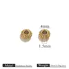 Ábaco Vacío Chapado en Oro Cuentas para Pulsera Collar DIY Espaciadores Joyería Accesorios de Joyería Cuentas Sueltas Hechas a Mano