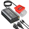 Adecuado para Inversor Makita Dewalt Mivochili Ubi 300W Estándar de EE. UU. 20/18V-110V Tipo C USB