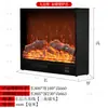 Chimenea Digital Personalizada Llama Simulada Calentador Decorativo de Gabinete Sala de Estar en Casa Chimenea Falsa para TV Empotrada