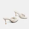 Sandalias de Tacón Alto con Lazada Estilo Francés y Punta Abierta de Talla Grande para Mujer, Nuevo Modelo 2026, Versátiles y Elegantes para Uso al Aire Libre y para Ir al Trabajo