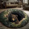 Envío transfronterizo Alfombra de cristal y terciopelo para Navidad, resistente a la suciedad, resistente al desgaste, fácil de mantener, para decoración de dormitorio y sala de estar del hogar, tapete antideslizante